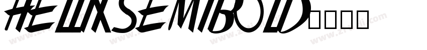 HEllix semibold字体转换